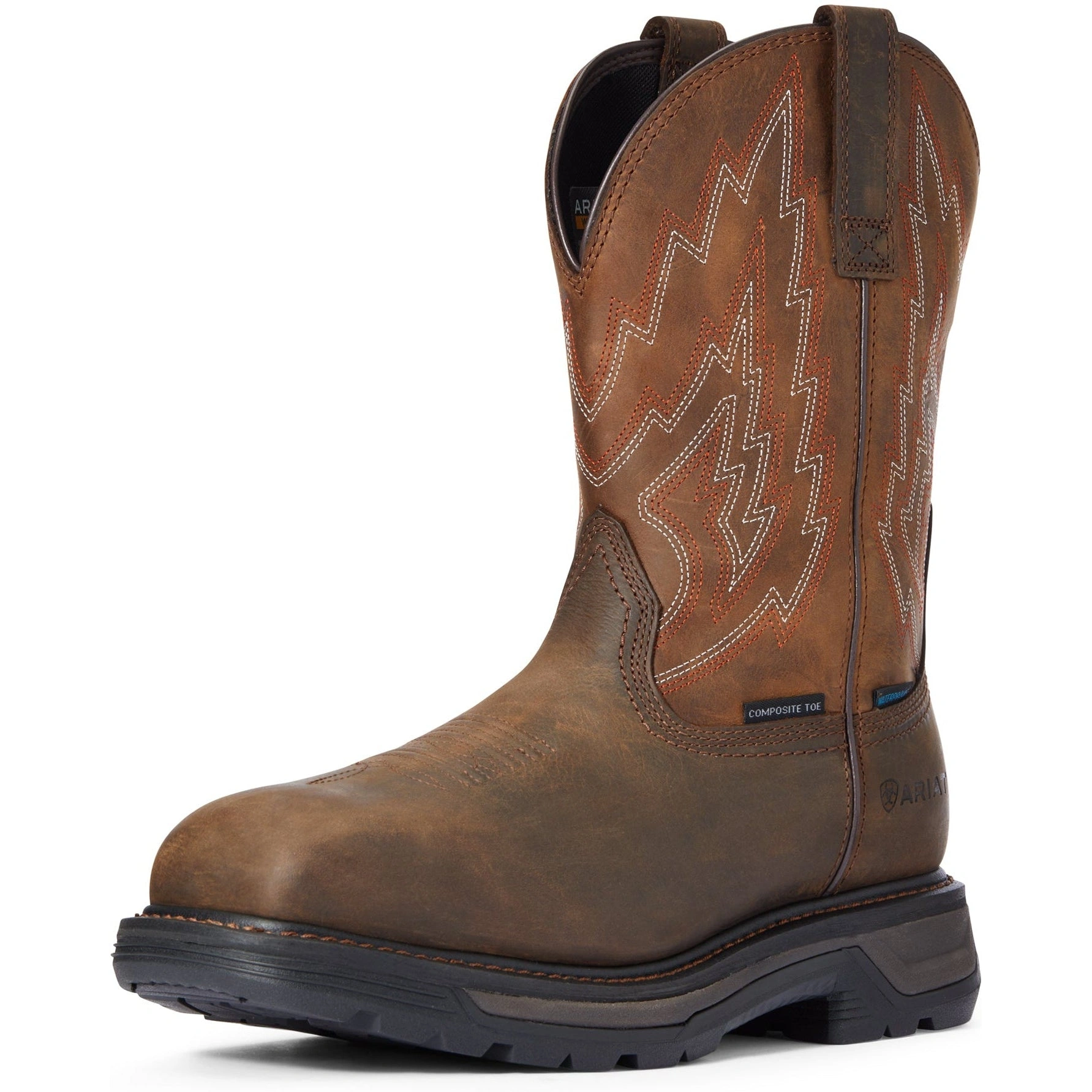 Ariat Big Rig: Onbreekbare Western Werkschoen - Bruin - Sterke Prestaties!